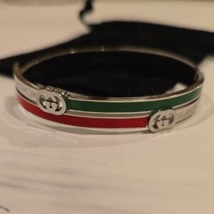 Elegant Silver Bracelet With GG Logo